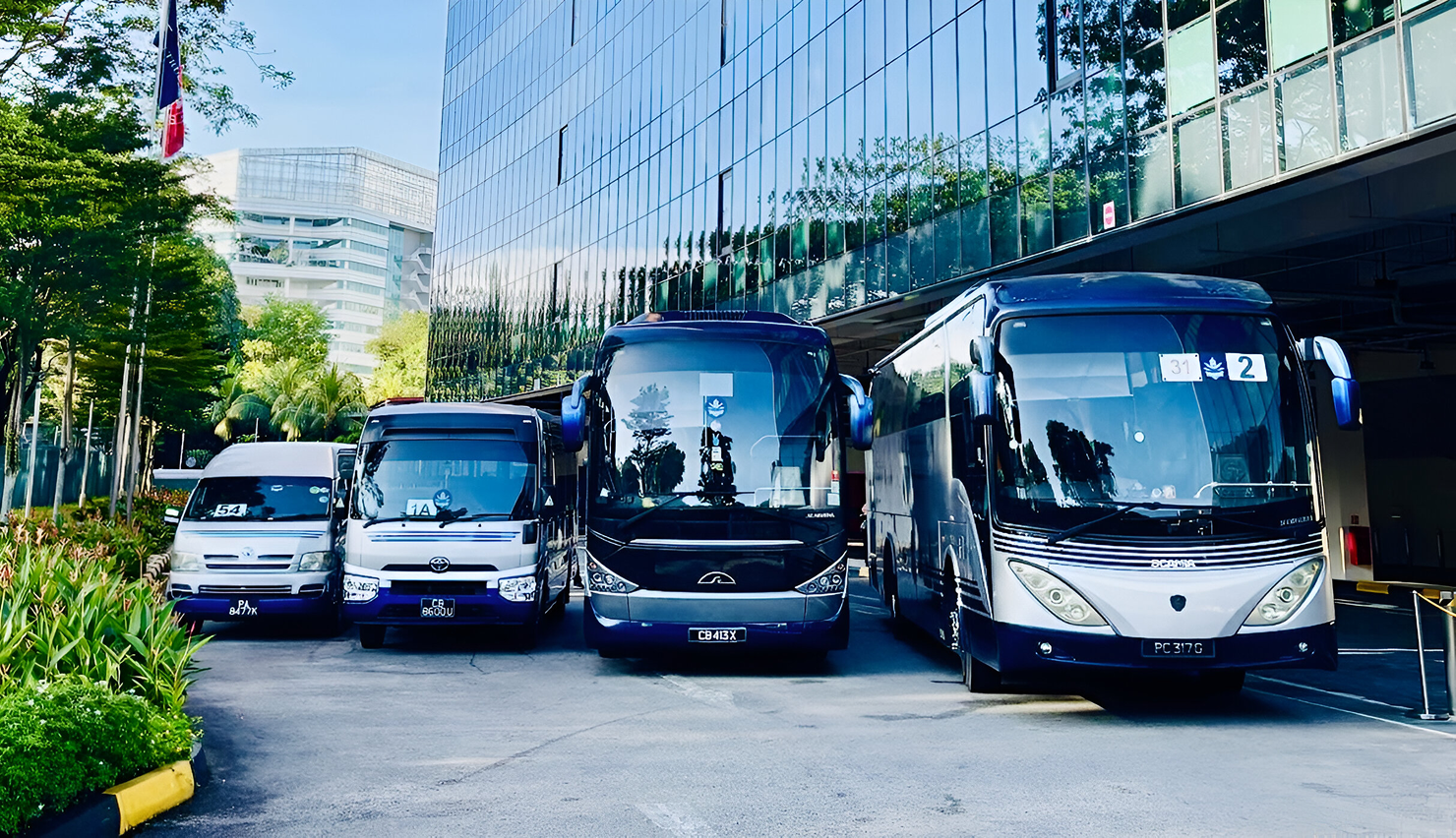 KAL Transport fleet of buses in Singapore